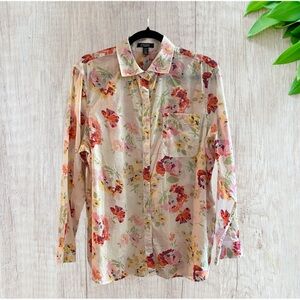 ChapS Floral Blouse - Multicolor Size XL